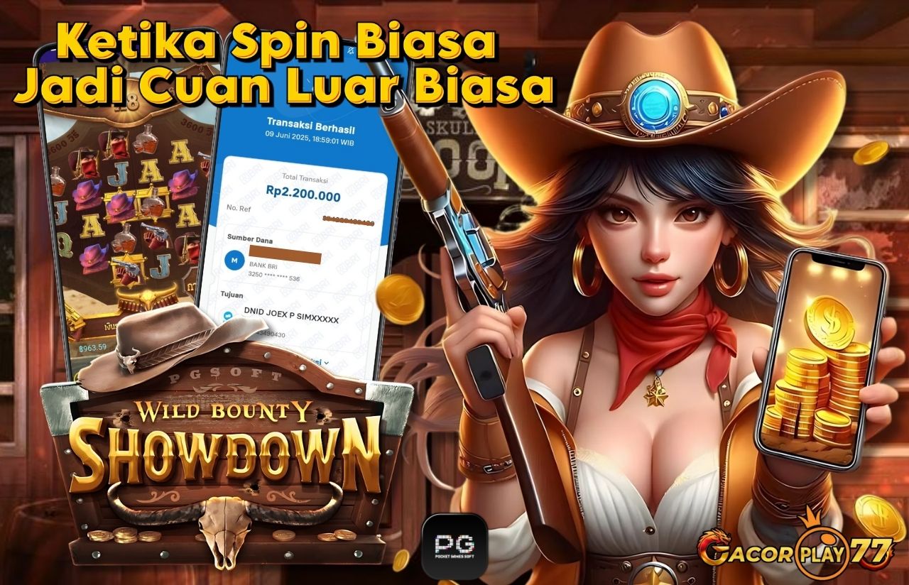 Selamat kepada user id : chi***5 Wede Rp 2.200.000 di Game WILD BOUNTY SHOWDOWN PG SOFT Cair Gk Sampe 1 Menit! Menang Mudah di Gacorplay77